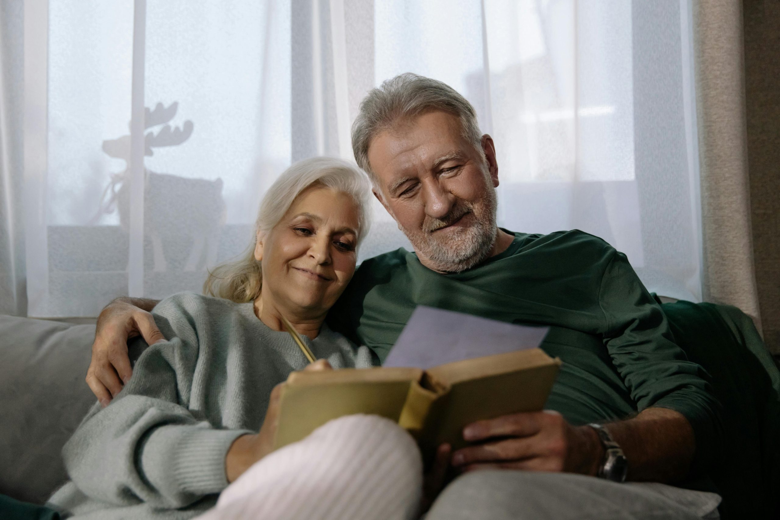 A couple reviewing a financial plan
